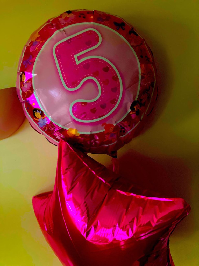 Children’s birthday balloon. Looking at a visual calendar can support children to understand the concept of time